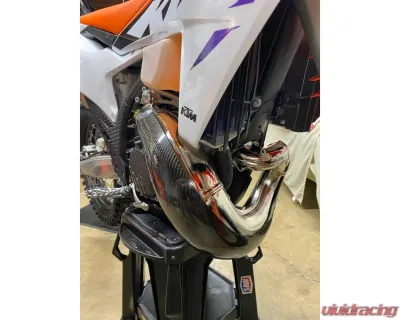 P3 Carbon Carbon Fiber Pipe Guard GasGas EC | MC | KTM | Husqvarna 2023-2024 - 101081