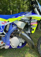 P3 Carbon Carbon Fiber Pipe Guard Sherco 125 SE-R  Factory | Racing | SC Country Racing 2017-2024                                     - 104541 - Image 2