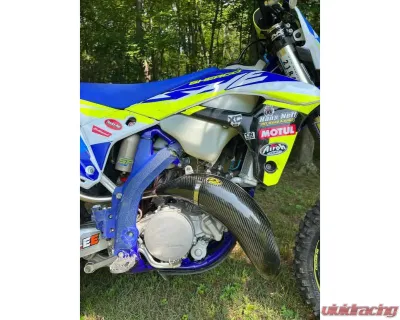 P3 Carbon Carbon Fiber Pipe Guard Sherco 125 SE-R  Factory | Racing | SC Country Racing 2017-2024 - 104541