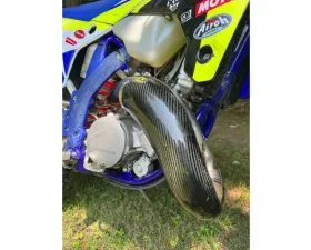 P3 Carbon Carbon Fiber Pipe Guard Sherco 125 SE-R  Factory | Racing | SC Country Racing 2017-2024
