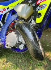 P3 Carbon Carbon Fiber Pipe Guard Sherco 125 SE-R  Factory | Racing | SC Country Racing 2017-2024                                     - 104541 - Image 3