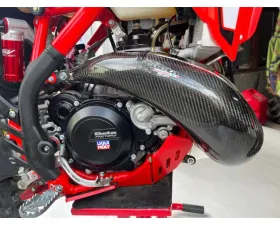 P3 Carbon Carbon Fiber Pipe Guard Beta 300 Xtrainer with FMF 2023-2024