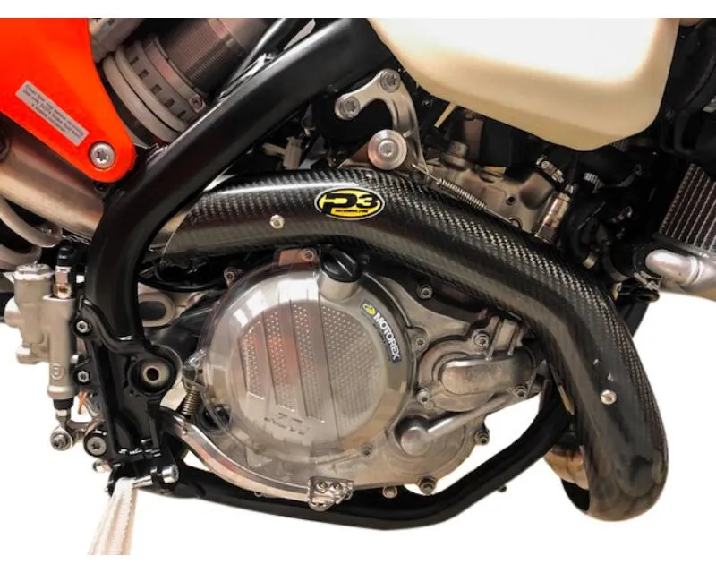 P3 Carbon Fiber Heat Shield Husqvarna FE 350 | KTM 350 EXC-F 2020-2023 - 201099