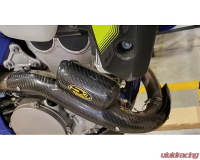P3 Carbon Heat Shield STK Pipe Sherco 250 | 300 SEF-R Factory 2021-2023 - 204502