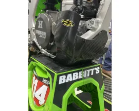 P3 Carbon Carbon Fiber Skid Plates Kawasaki KX250F 2017-2020