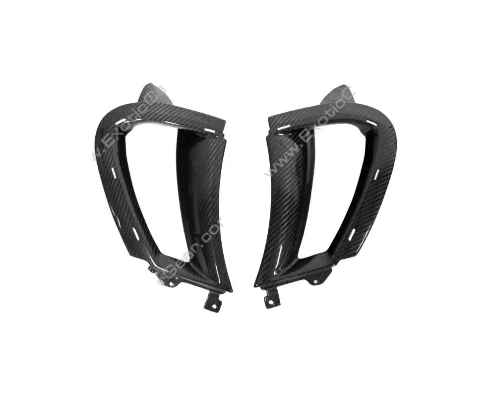 Exotic Car Gear Carbon Fiber 1-Pair Front Fender Air Inlet Scoops McLaren 720S - ECG-MCL-720FFAS