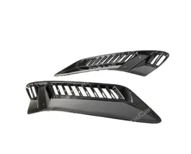 Exotic Car Gear Carbon Fiber 1-Pair Front Fender Vents Corvette Z51 Stingray 17-19