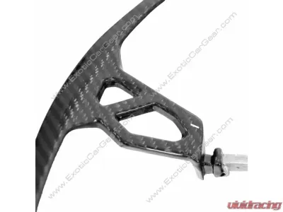 Exotic Car Gear Carbon Fiber GT Shifter Paddles | Gloss Carbon Finish Twill Weave Lamborghini Huracan 2014-2019 - ECG-LAM-HUGTPS