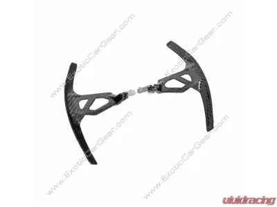 Exotic Car Gear Carbon Fiber GT Shifter Paddles | Gloss Carbon Finish Twill Weave Lamborghini Huracan 2014-2019 - ECG-LAM-HUGTPS