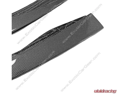 Exotic Car Gear Carbon Fiber Front Bumper Splitters Ferrari F8 2020+ - ECG-FER-F8FBS