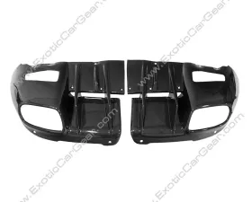 Exotic Car Gear Carbon Fiber Rear Diffuser Covers Ferrari F12 Berlinetta 2013+