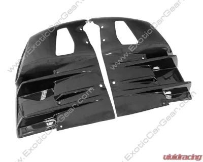 Exotic Car Gear Carbon Fiber Rear Diffuser Covers Ferrari F12 Berlinetta 2013+ - ECG-FER-F12RDPC