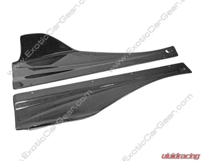 Exotic Car Gear Carbon Fiber Two Piece Side Splitters McLaren 720S 2017+ - ECG-MCL-720SS2