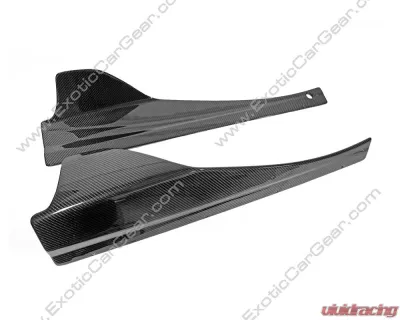 Exotic Car Gear Carbon Fiber Two Piece Side Splitters McLaren 720S 2017+ - ECG-MCL-720SS2