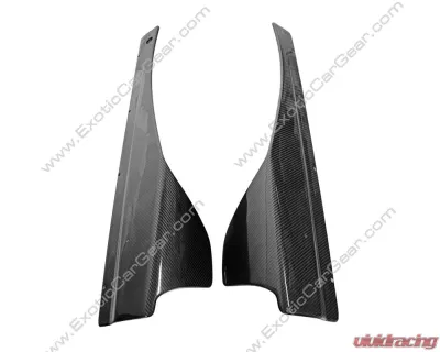 Exotic Car Gear Carbon Fiber Two Piece Side Splitters McLaren 720S 2017+ - ECG-MCL-720SS2