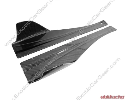 Exotic Car Gear Carbon Fiber Two Piece Side Splitters McLaren 720S 2017+ - ECG-MCL-720SS2