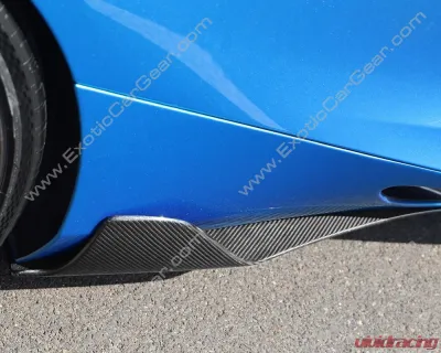 Exotic Car Gear Carbon Fiber Two Piece Side Splitters McLaren 720S 2017+ - ECG-MCL-720SS2
