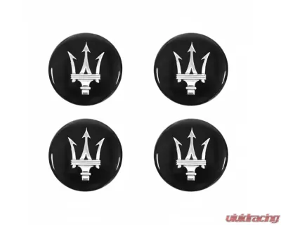 Exotic Car Gear Gloss Black Center Wheel Caps - ECG-MAS-CWC