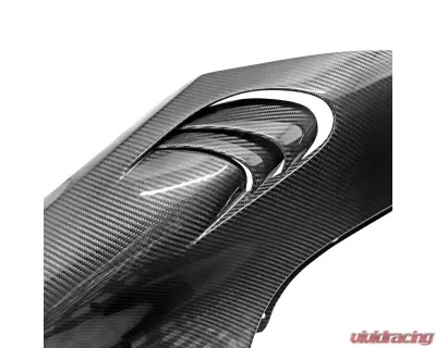 Exotic Car Gear Style Carbon Fiber Louvered Front Fenders McLaren 765LT | 720s | 750s Coupe 2017+ - ECG-MCL-720GTLF-CO