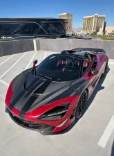 Exotic Car Gear Style Carbon Fiber Louvered Front Fenders McLaren 765LT | 720s | 750s Coupe 2017+                                     - ECG-MCL-720GTLF-CO - Image 6