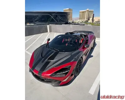 Exotic Car Gear Style Carbon Fiber Louvered Front Fenders McLaren 765LT | 720s | 750s Coupe 2017+ - ECG-MCL-720GTLF-CO