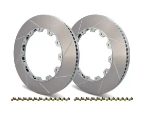 Girodisc D1-111 2 Piece Front Rotor Ring Replacement for Ferrari 458 Italia