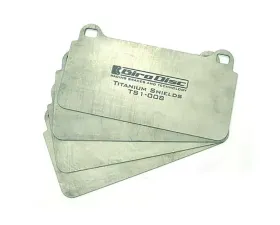 Girodisc Front Titanium Pad Shields for Chevrolet C8 Corvette Z51 2020-2024 TS-4005-4