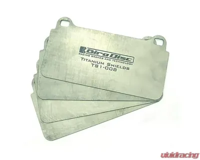 Girodisc Front Titanium Pad Shields for Chevrolet C8 Corvette Z51 2020-2024 TS-4005-4 - TS-4005-4
