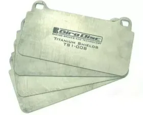 Girodisc Front and Rear Titanium Shims for Porsche TS-0776-4, Lightweight, Durable