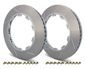 Girodisc D1-307 Front Replacement Rings for Toyota GR Supra 2020-2023, Aluminum, Silver