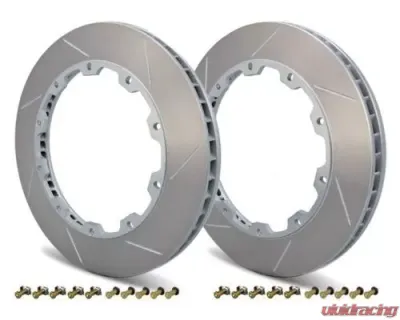 Girodisc D1-307 Front Replacement Rings for Toyota GR Supra 2020-2023, Aluminum, Silver - D1-307