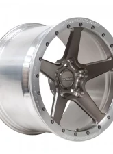 Forgeline Drag Series CF1R Beadlock Wheel 18x11 5x112 27mm 18                                     - RAW-W7402H - Image 7