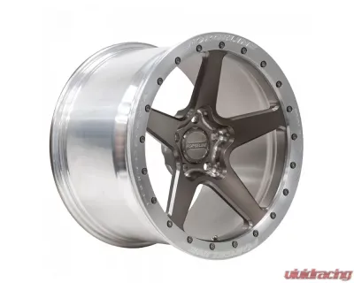Forgeline Drag Series CF1R Beadlock Wheel 18x11 5x112 27mm 18 - RAW-W7402H