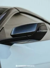 Anderson Composites Carbon Fiber Mirror Cover Replacement Chevrolet Corvette C8 Stingray 2020-2024                                     - AC-MC20CHC8 - Image 5