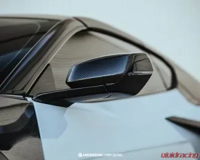 Anderson Composites Carbon Fiber Mirror Cover Replacement Chevrolet Corvette C8 Stingray 2020-2024 - AC-MC20CHC8