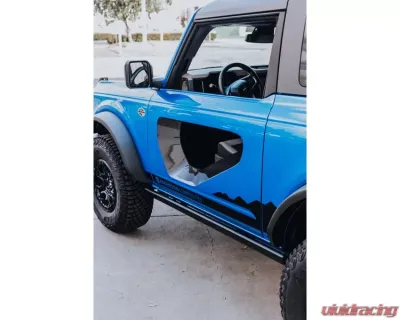 Anderson Composites Fiberglass Halo Doors With Carbon Fiber Inserts (2-Door) Ford Bronco 2021-2023 - AC-DD21FDBR2D-HA-PC