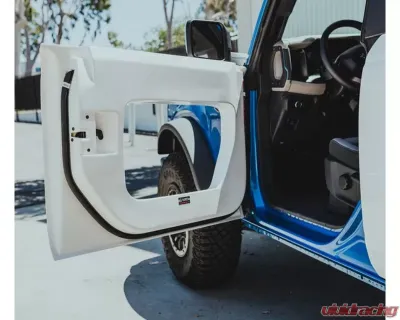 Anderson Composites Front Fiberglass Halo Doors (4-Door) Ford Bronco 2021-2023 - AC-DD21FDBR4D-HA-F-GF