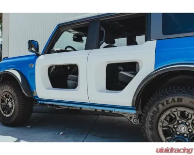Anderson Composites Front Fiberglass Halo Doors (4-Door) Ford Bronco 2021-2023 - AC-DD21FDBR4D-HA-F-GF
