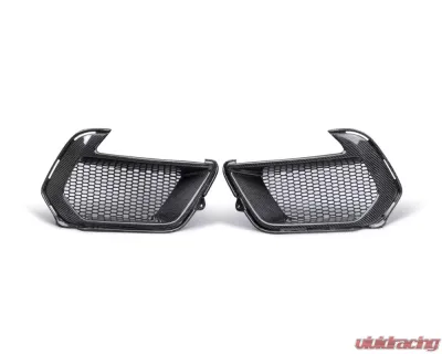 Anderson Composites Carbon Fiber Front Bumper Air Duct Bezels for Ford Mustang Mach 1 2021-2023 - AC-ADB21FDMUM1