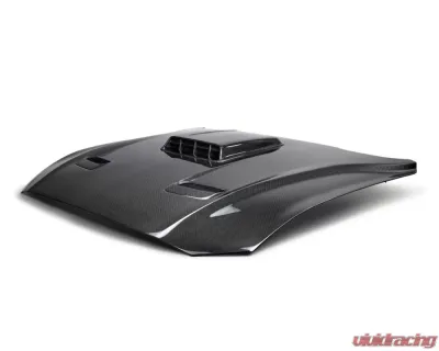 Anderson Composites Type-Sk Carbon Fiber Double Sided Hood Ford Mustang Mach 1 2021-2023 - AC-HD21FDMUM1-SK-DS
