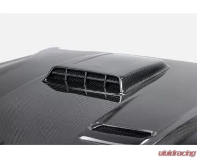 Anderson Composites Type-Sk Carbon Fiber Double Sided Hood Ford Mustang Mach 1 2021-2023 - AC-HD21FDMUM1-SK-DS