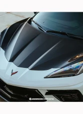 Anderson Composites Dry Front Hood Chevrolet Corvette Stingray C8 2020-2024                                     - AC-HD20CHC8-OE-DRY - Image 6