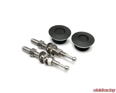 Anderson Composites Quik Latch Ql-38 Low Profile Hood Pin Kit Black No Lock - HoodPins QL38LPBP