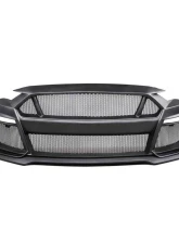 Anderson Composites Type-ST Fiberglass Front Bumper w/ Fiberglass Front Lip Ford Mustang Ecoboost | GT 2018-2023                                     - AC-FB18FDMU-ST-GF - Image 2