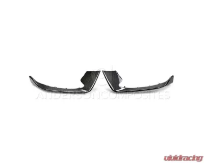 Anderson Composites Carbon Fiber Front Bumper Inserts for Ford Mustang GT350 2015-2023 - AC-FBI15MU350