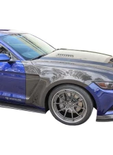 Anderson Composites Carbon Fiber Vented Fenders for Ford Mustang GT 2015-2017, Gloss Finish                                     - AC-FF15FDMU-GR - Image 3
