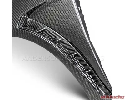 Anderson Composites Carbon Fiber Vented Fenders Pair for Ford Focus RS 2016-2018 - AC-FF16FDFO-GR