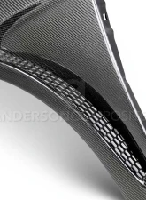Anderson Composites Carbon Fiber Vented Fenders Pair for Ford Focus RS 2016-2018                                     - AC-FF16FDFO-GR - Image 5