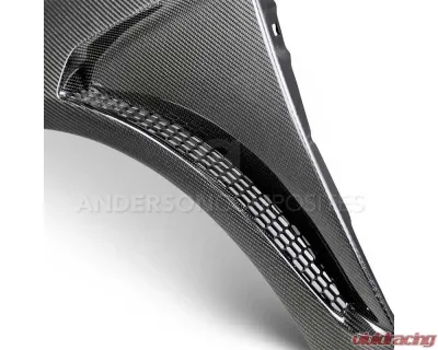 Anderson Composites Carbon Fiber Vented Fenders Pair for Ford Focus RS 2016-2018 - AC-FF16FDFO-GR