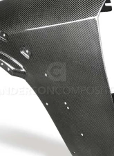 Anderson Composites Carbon Fiber Front Fenders (Pair) Dodge Demon 2018                                     - AC-FF18DGCHHC - Image 6